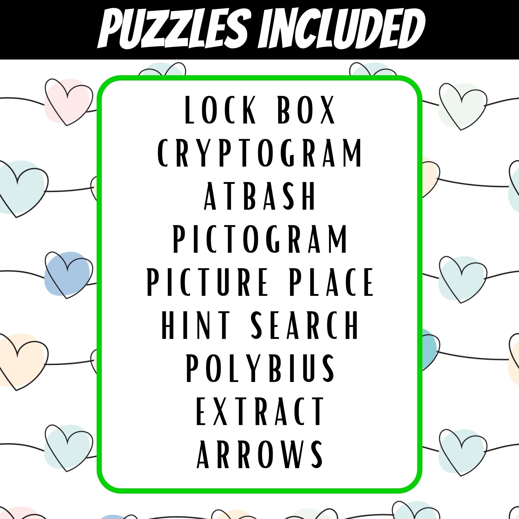 Printable Valentine's Day Escape Room, Birthday Party Games, Kids ...
