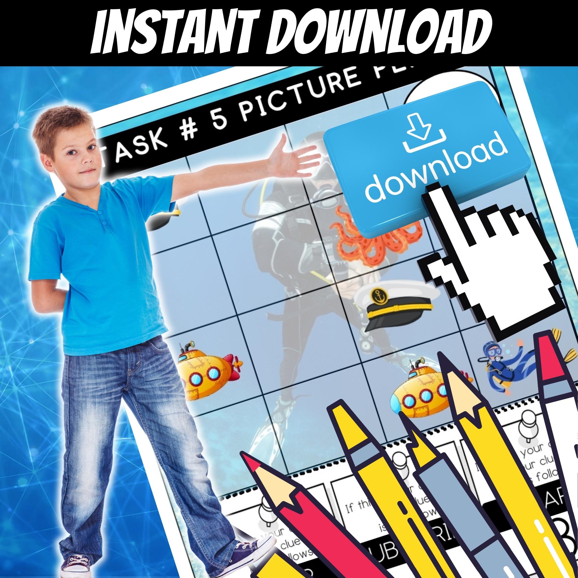 Printable DIY Escape Room for Kids, Birthday Party Games, Kids Puzzles ...