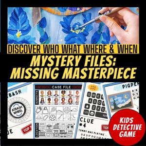 Kids Birthday Mystery Game For Kids, Birthday Mystery Party Game, Detective Party, Printable Party Props, Secret Agent Code Game
