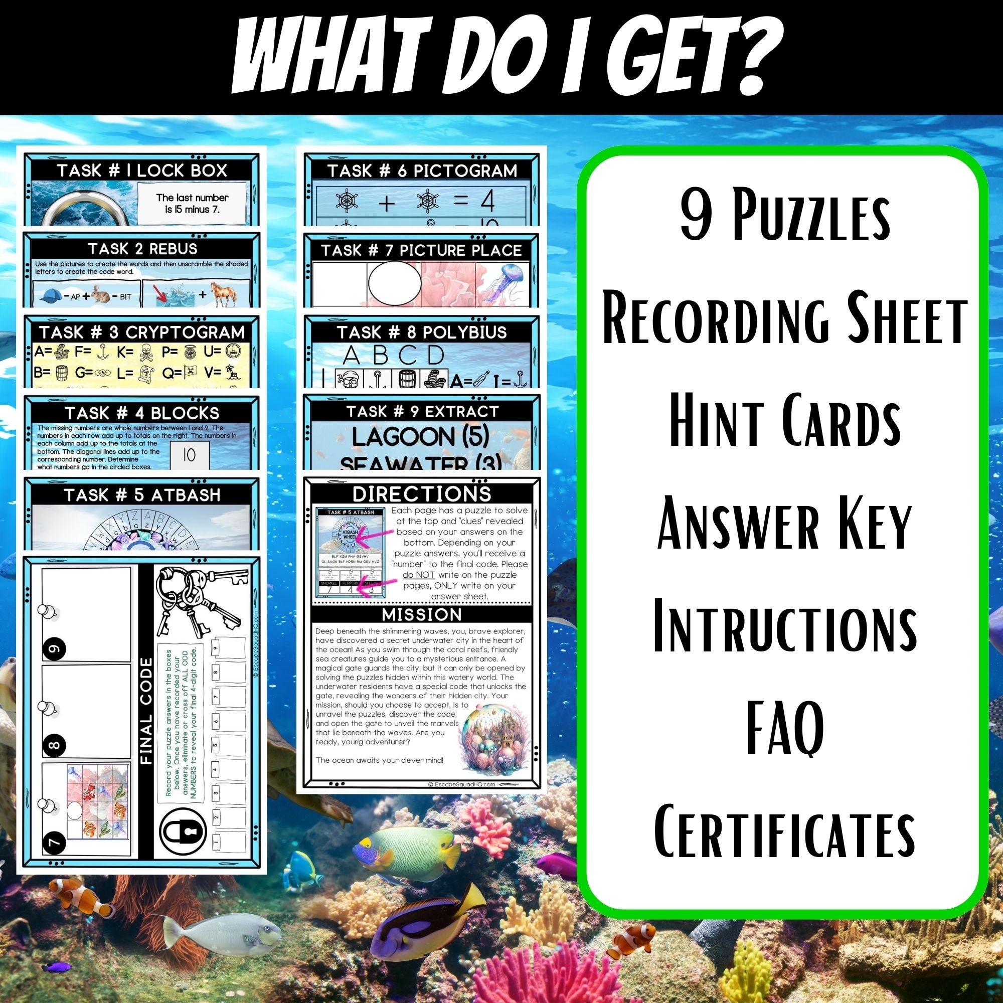 Printable Escape Room for Kids, Birthday Party Games, Kids Puzzles ...