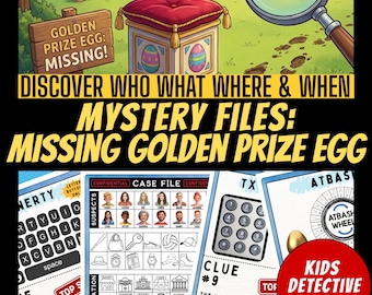 Printable Murder Mystery Style Game for Kids, Birthday Mystery Party ...