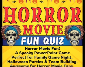Jeu PowerPoint de film d'horreur, Soirée jeux amusants en famille, Jeux d'Halloween pour la famille, Quiz d'Halloween, Jeu PowerPoint d'Halloween en famille