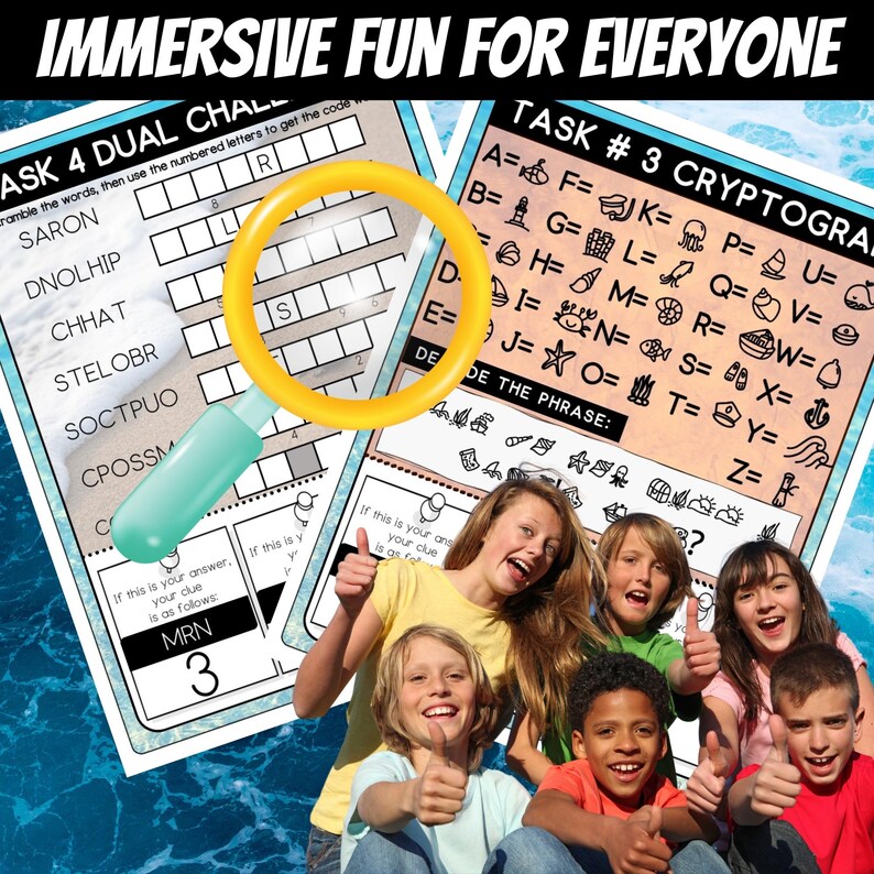 Printable DIY Escape Room for Kids, Birthday Party Games, Kids Puzzles ...