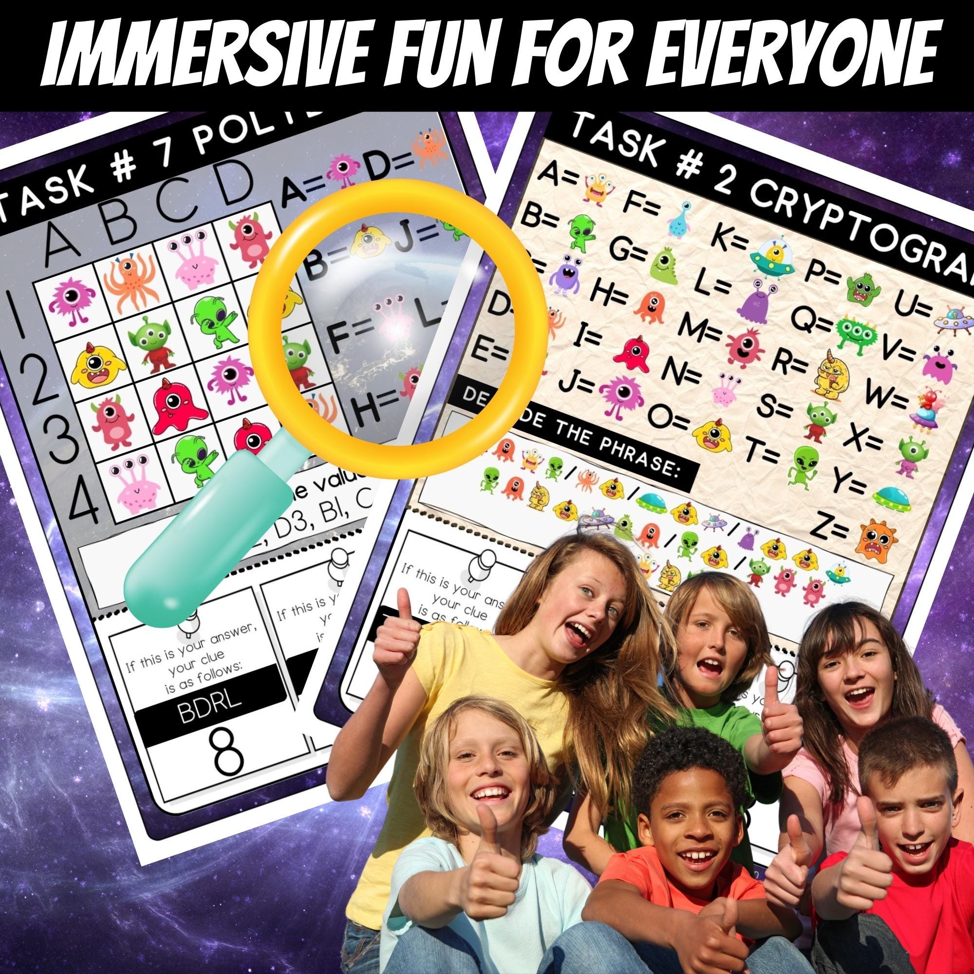 Alien Invasion Themed Escape Room for Kids, Birthday Party Games ...