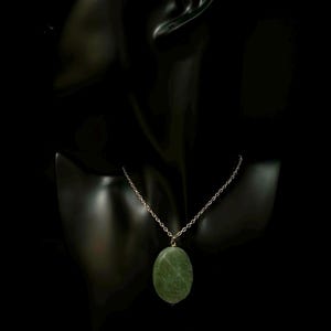 AVENTURINE PENDANT NECKLACE with 888 imbedded love and money spells, affirmations. Wealth Magick Jewelry from Irish psychic grandmother