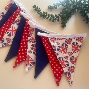 Garland Double Sided Cotton Bunting | V E Day Union Jack 6ft
