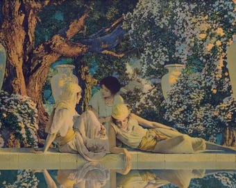 Maxfield Parrish: The Garden of Allah 22x40 Archival Quality Fine Art Print