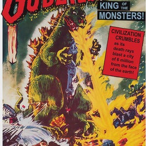 ゴジラ キング・オブ・モンスターズ 1956年ホラー映画ポスター