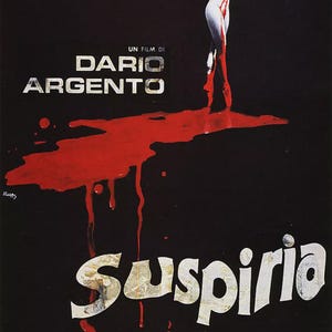 Suspiria Dario Argento Vintage Horror Movie Poster