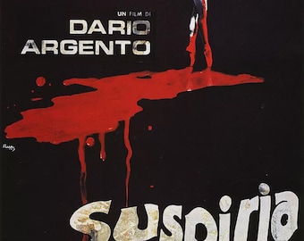Suspiria Darío Argento Película de terror vintage Póster