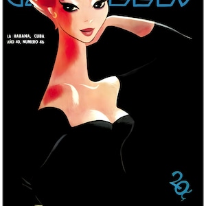 Carteles Magazin kubanisches blondes Pinup Poster