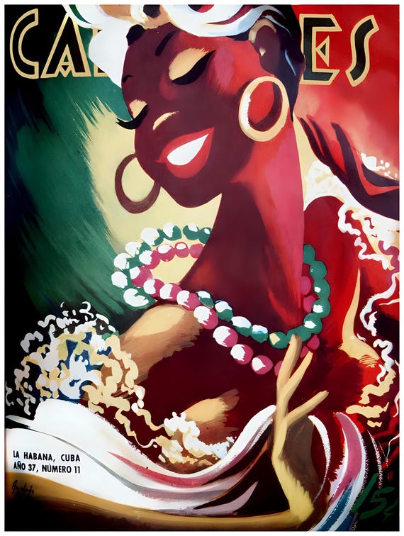 Carteles Black Woman Dancing Havana Cuba Poster Print - Etsy