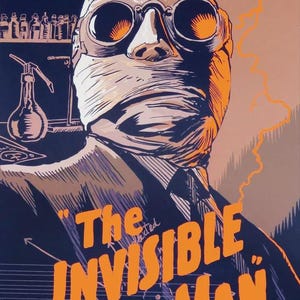 The Invisible Man Movie Poster Canvas