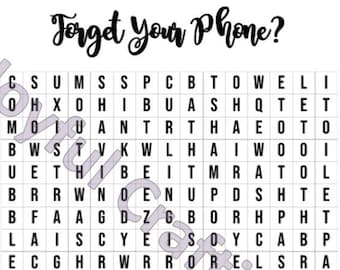 bathroom word search etsy