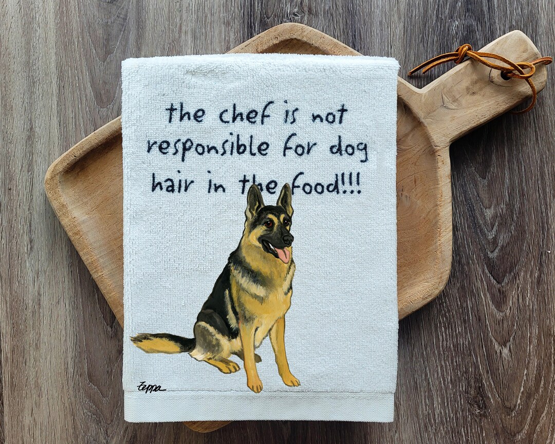 German Kitchen Rag German Shepherd Kitchen Towel Funny Dish Towel Dog Towel - Etsy