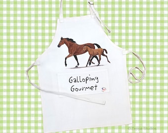 Horse Chef Apron Funny Apron Cute Apron with Pocket