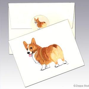 Corgis Grußkarten, Boxed Grußkarten, Personalisierte Grußkarten