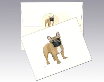 French Bulldog Note Cards, Boxed Note Cards, Personalized Note Cards