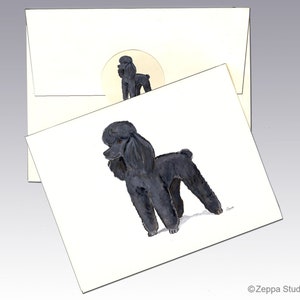 Poodle Note Cards, Boxed Note Cards, Personalized Note Cards