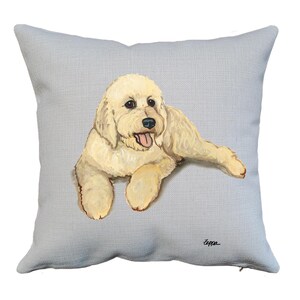 Goldendoodle Throw Pillow: Cozy Dog Home Decor