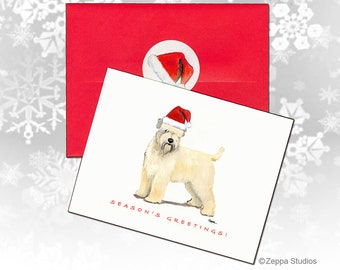 Soft Coated Wheaten Terrier Christmas Cards, Boxed Christmas Cards, Personalized Christmas Cards, Cute Dog Cards