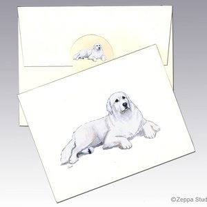 Cartes de notes des Grandes Pyrénées, cartes de notes en boîte, cartes de notes personnalisées