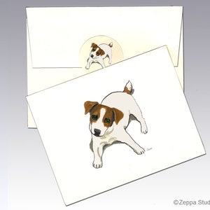 Jack Russel Grußkarten, Boxed Grußkarten, Personalisierte Grußkarten