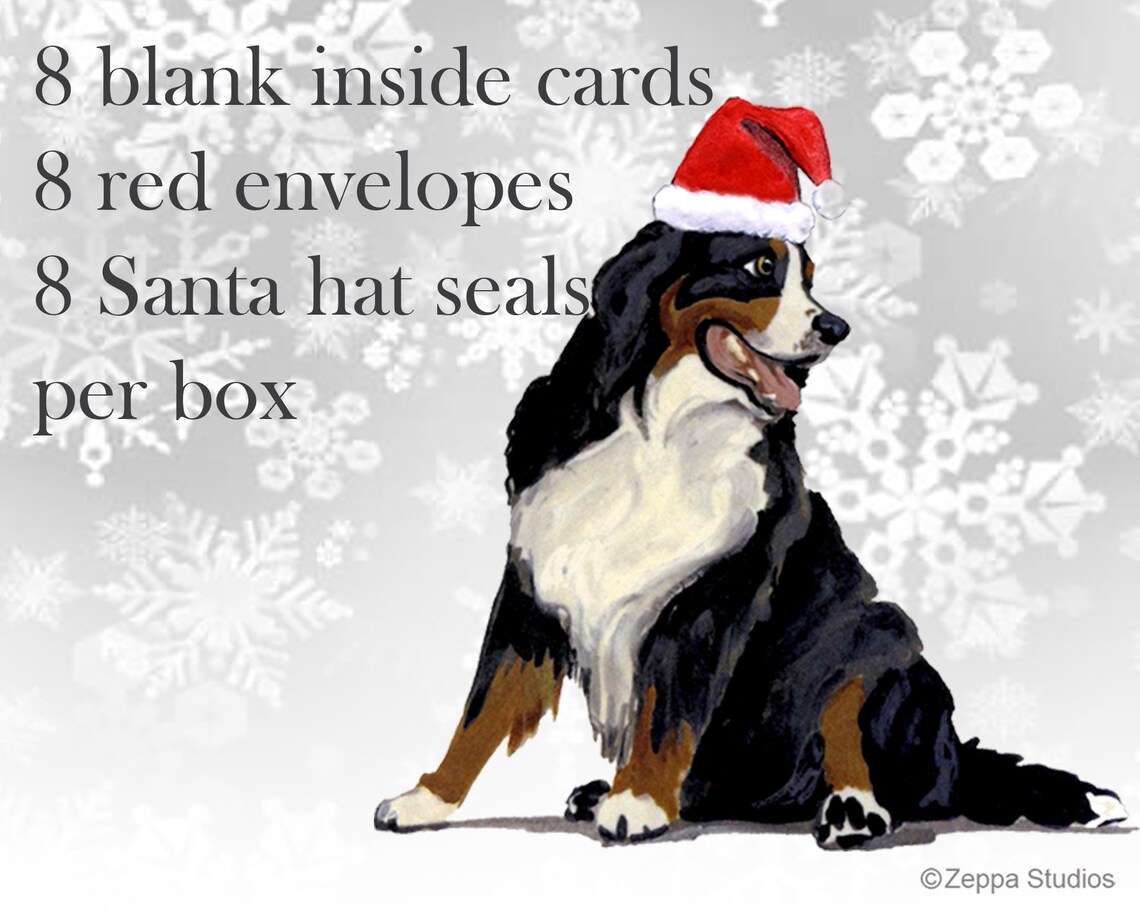 Bernese Mountain Dog Christmas Cards, Boxed Christmas Cards