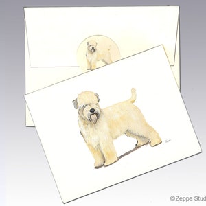 Soft Coated Wheaten Terrier-Notizkarten, Box-Notizkarten, personalisierte Notizkarten