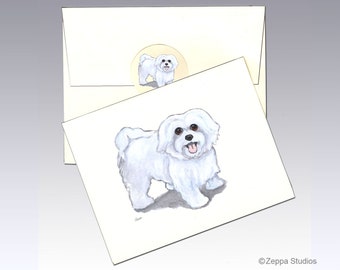 Maltese Note Cards, Boxed Note Cards, Personalized Note Cards