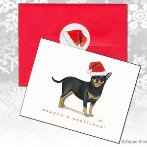 Cartões de Natal Chihuahua, Cartões de Natal em caixa, Cartões de Natal personalizados