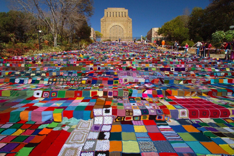 Photo of handmade blankets in Pretoria at the Voortrekker Etsy