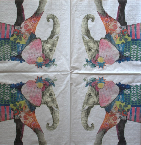 1 x African Leopard Paper Napkin Decoupage Scrapbook Collage Card Crafts.