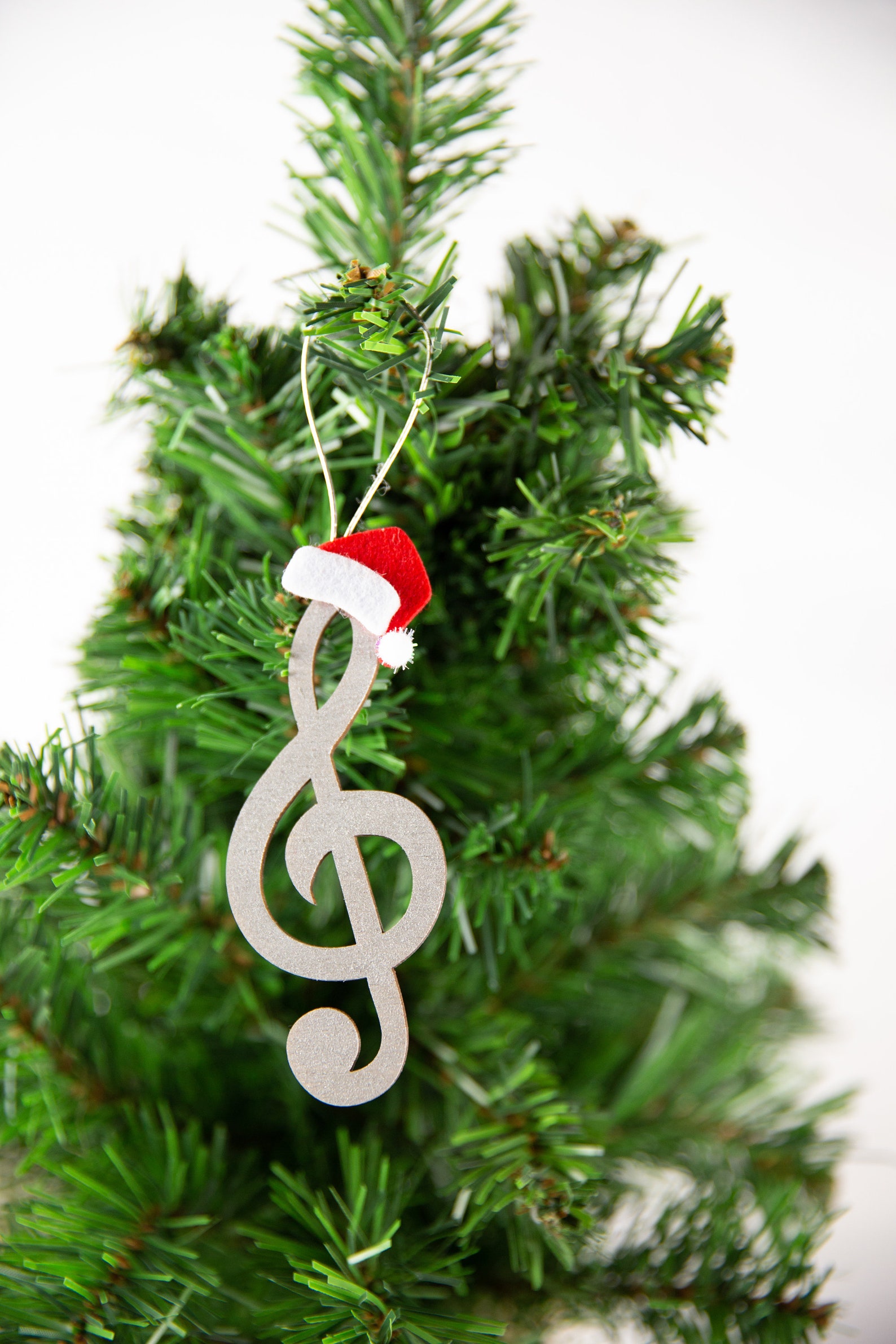 Music Note Christmas Ornament Clef Note Christmas Ornament Etsy
