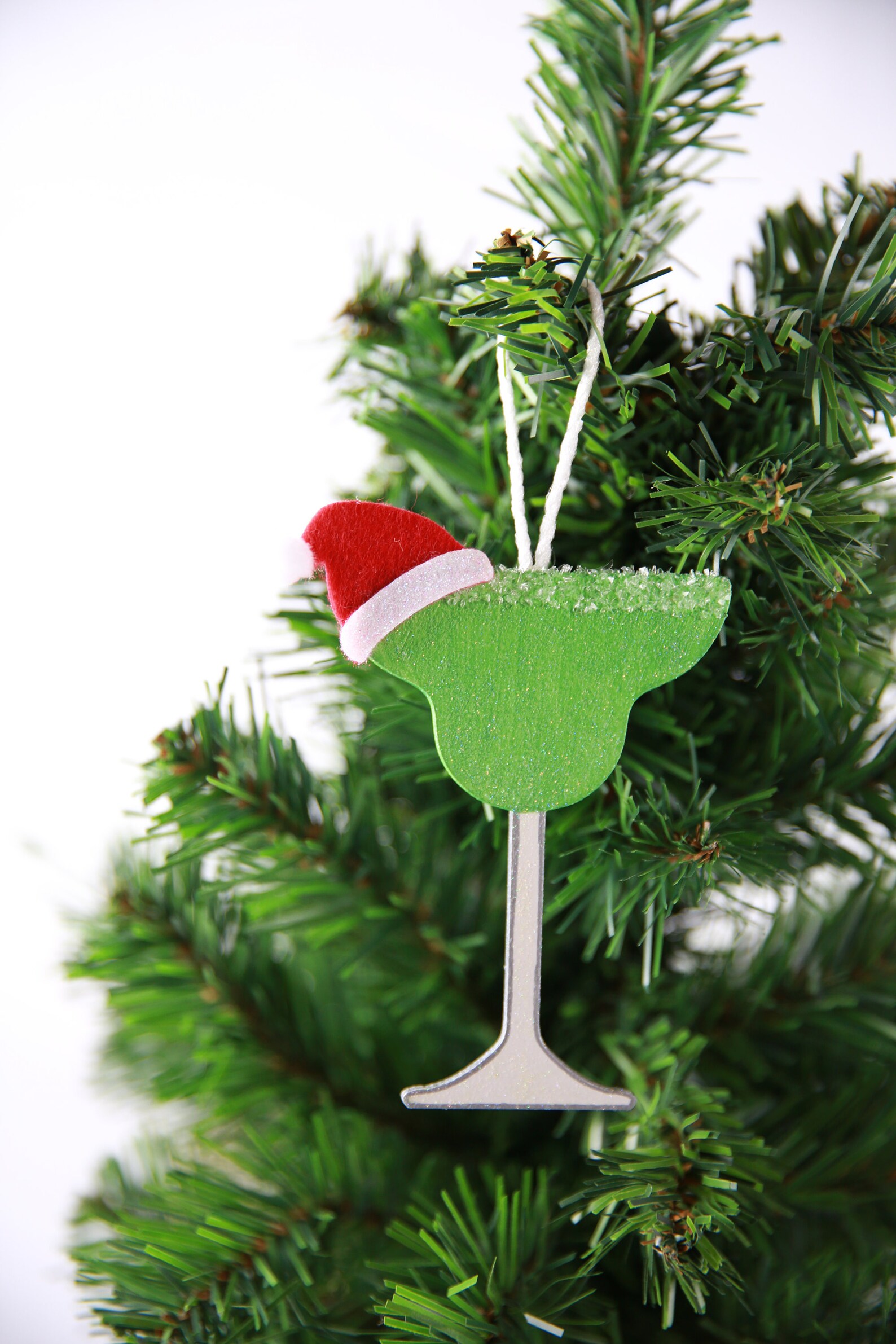 Hand Painted Margarita Glass Christmas Ornament Stocking Etsy