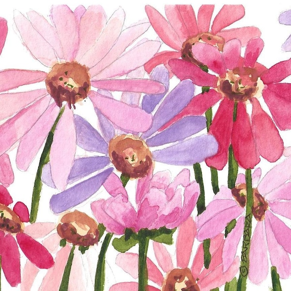 Daisy Note Cards Etsy