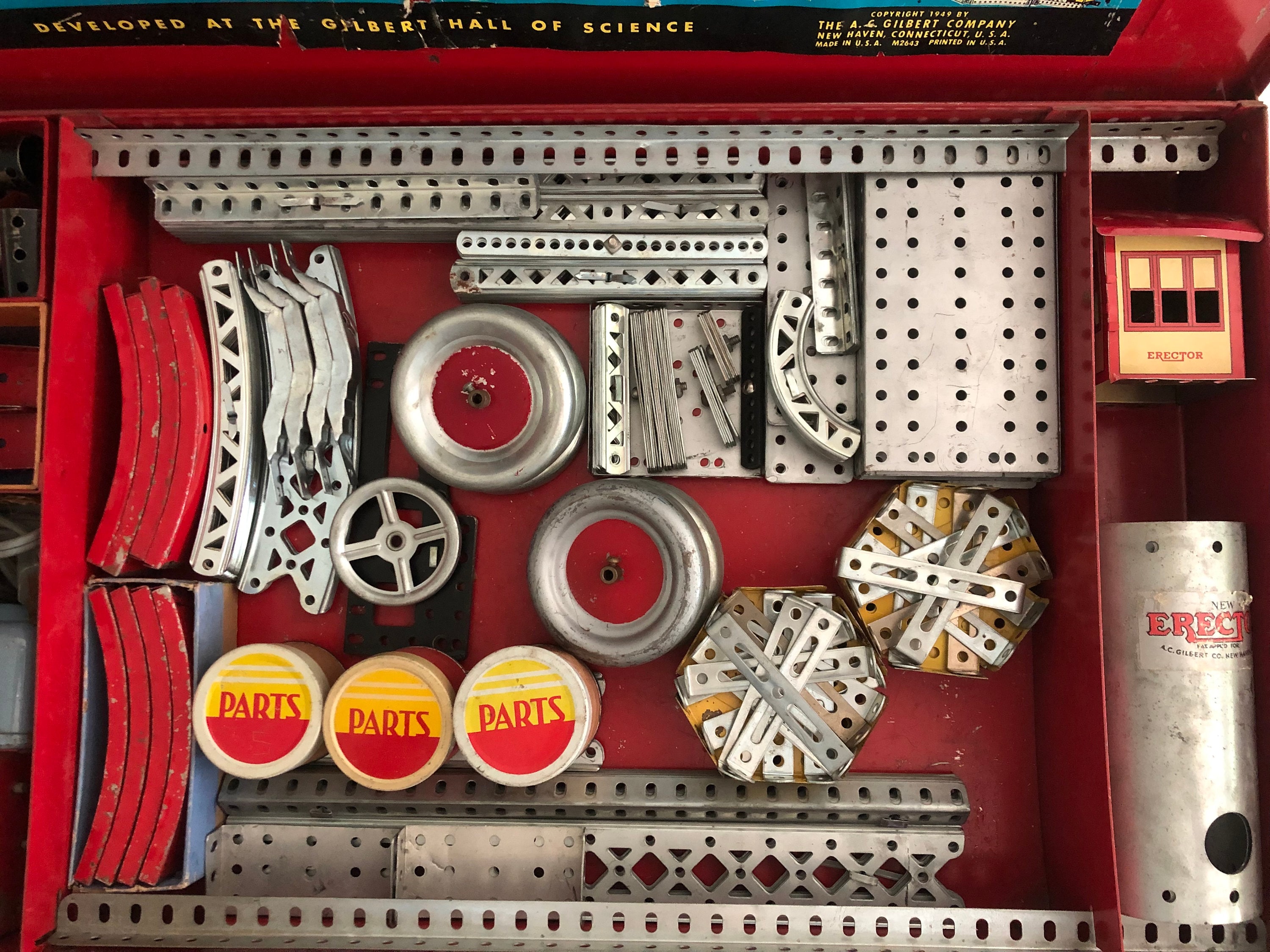 Erector Set by Gilbert 1950s. Complete With Parts for Ferris Wheel