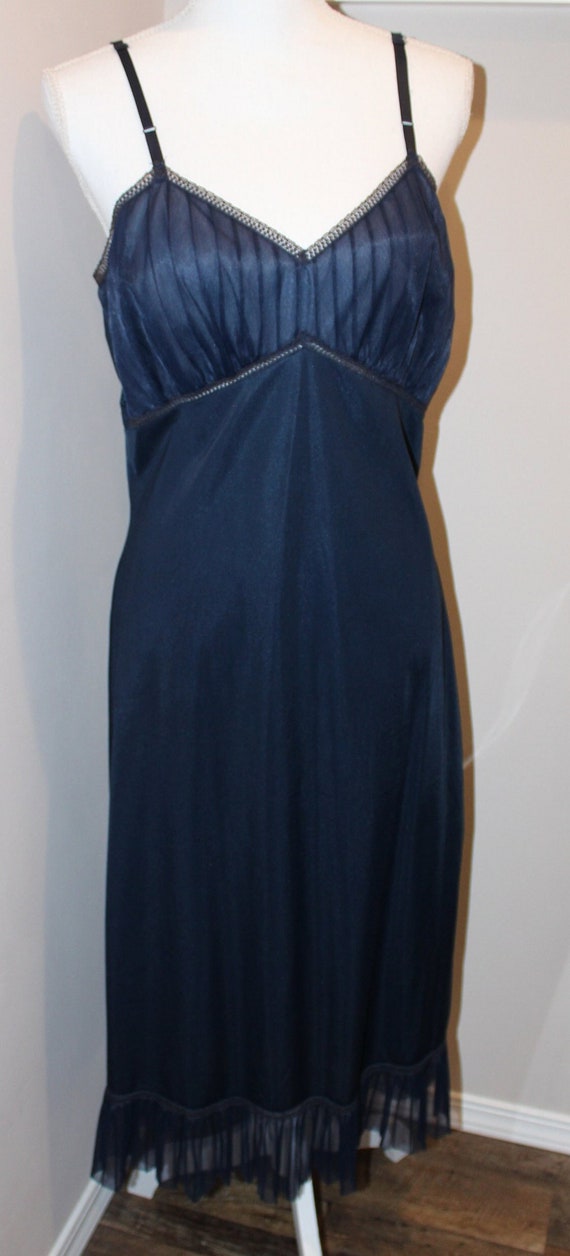 1960's Gown, Rogers Size 38 Tall, Royal Blue Full 