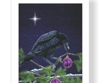 Christmas Cards -- &quot;Crow Ho Ho&quot; 10-Pack