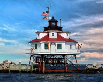 Chesapeake Bay / Thomas Point / Lighthouse / Fine Art Print / Wall Art