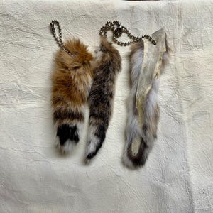 Genuine bobcat tail keychain (CHOOSE SIZE)