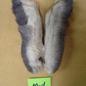 Snowshoe Rabbit Back Feet, Choose You Color Light, Med, Dark Gray/dun ...