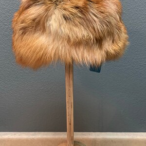 Wild Red Fox Fur Pill Hat (NEW)