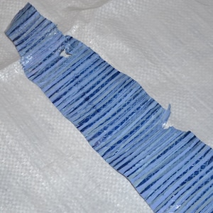 Cobra Snake Skin Blue Striped 56&quot; Craft Material Grade B  (#670)