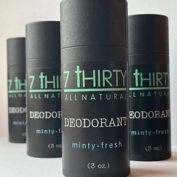 DEODORANT - All Natural - Aluminum Free - Effective & Fresh Scent - Contains Powdered Sea Salt - FREE SHIPPING!!!