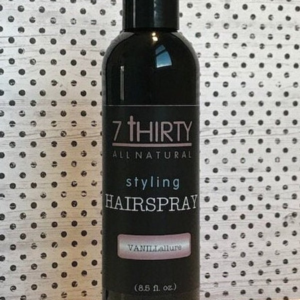 HAIRSPRAY -  All NAtural - Salon Quality - S T Y L I N G  Hairspray - Formulated by a Professional Stylist - FREE Shipping!!!