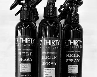 Heat Protection + Emollients + Luster + Polyphenols = HELP Hair & Skin Fortifier