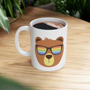 Gay Bear Pride Mug, Gay Pride Mug, Gay Bear Pride, Gay Bears, Gift for Gay Man, Gay Bear Gift, LGBTQIA Gifts, Equality, Bear Paw Cup, LGBT