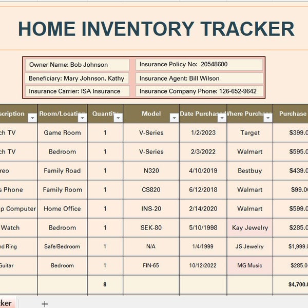 Home Inventory Tracker