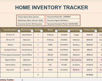 Home Inventory Tracker